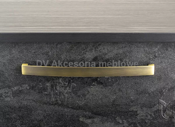 UCHWYT LUCA  160 złoty postarzany + wkręty