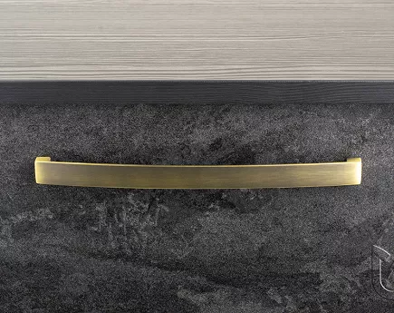 UCHWYT LUCA  160 złoty postarzany + wkręty