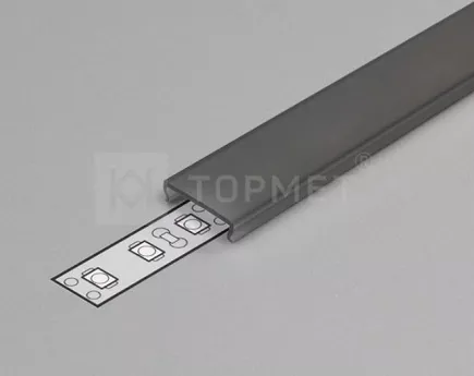 PROFIL LED strong SZYBKA czarna matowa. 3 MB WCISK