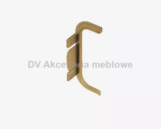 UCHWYT T.LISTWA KORYTK.ZAŚLEP LIST.PODW POZ C ZŁOT