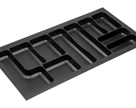 Wkład na sztućce 90/50 czarny 822x472 mm StrMax18