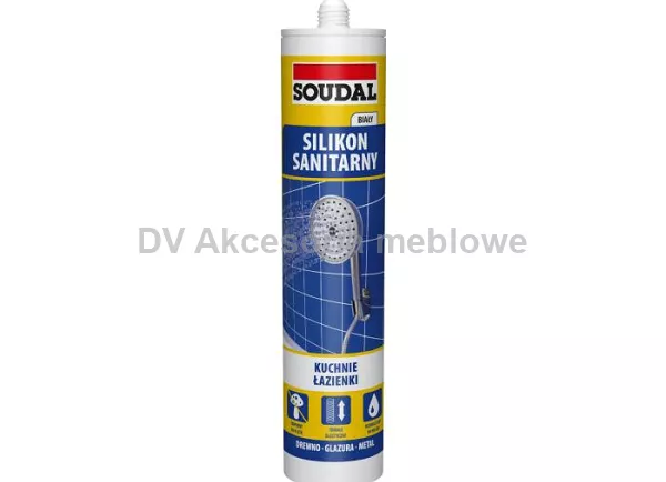 SILIKON SANITARNY BIAŁY 280 ML SOUDAL