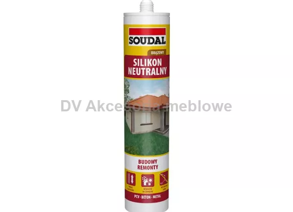 SILIKON NEUTRALNY BRĄZOWY 280 ML SOUDAL