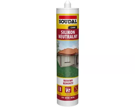 SILIKON NEUTRALNY CZARNY 280 ML SOUDAL