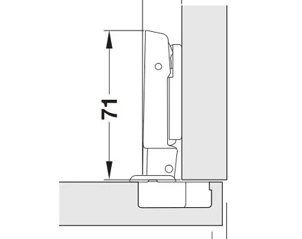 ZAWIAS hafelle  Metalla 540 - Prowadnik krzyżakowy