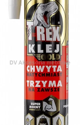 KLEJ MONTAŻOWY HYBRYDOWY T-REX 290ML GOLD white