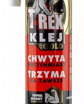 KLEJ MONTAŻOWY HYBRYDOWY T-REX 290ML GOLD white