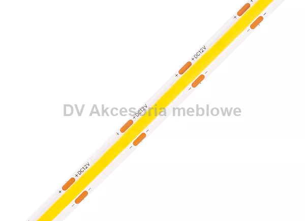 LED TAŚMA STRONG  COB-5W/m 1mb 12V-8mm Ciepła