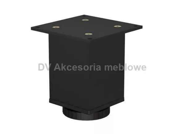 NÓŻKA KWADRAT 60*60 H150 z regulatorem Czarny mat