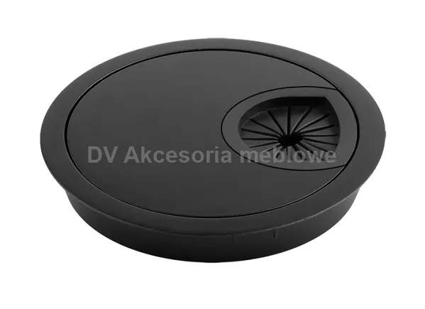 PRZELOTKA  60 DO KABLI METAL CZARNY