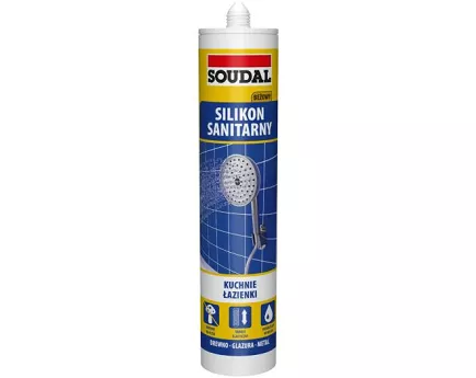 SILIKON SANITARNY BEŻOWY 280 ML SOUDAL