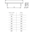 Uchwyt Hrazda  DR 11/128 B  128/168 CZARNY DC MAT  - 2