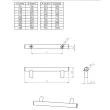 Uchwyt Hrazda  DR 11/128 B  128/168 CZARNY DC MAT  - 3