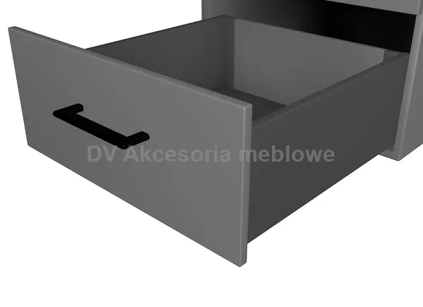 Szuflada SLIM Box DV  L-550mm H-167mm  grafit#18mm