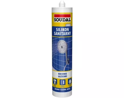 SILIKON SANITARNY SZARY 280 ML SOUDAL