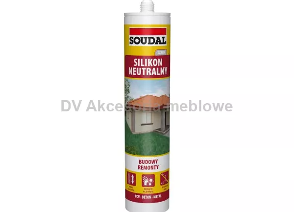 SILIKON NEUTRALNY SZARY 280 ML SOUDAL