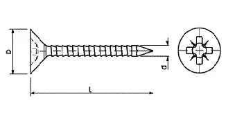 WKRĘT PODKŁADKOWY 2,5*22 1000 SZT DO WBIJANIA