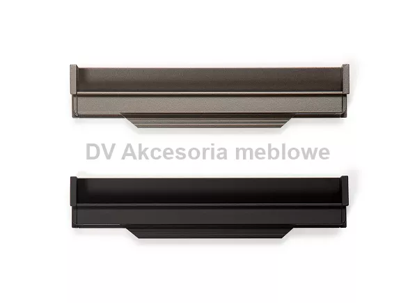 UCHWYT V 0449 HEXXA 200 CZARNY MAT krawędziowy