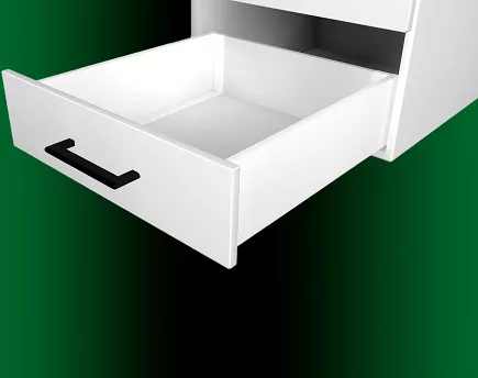 Szuflada SLIM Box DV L-450mm H-118mm Biała #18mm