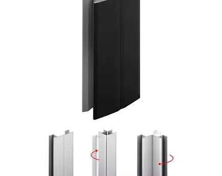 COKÓŁ SCILM  150 mm elast.złącze 150 mm,czarna mat