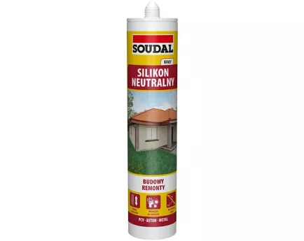 SILIKON NEUTRALNY BIAŁY 280 ML SOUDAL