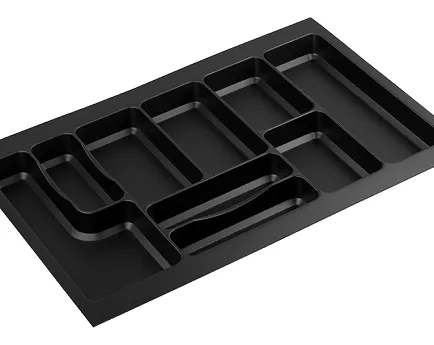 Wkład na sztućce 80/50 czarny 722x472 mm Str.Max18