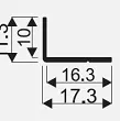 SEVROLL KĄTOWNIK 17*11 3 MB aluminium - 3