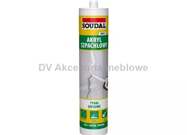 SILIKON AKRYL LEKKI BIAŁY 280ML SZPACHLOWY