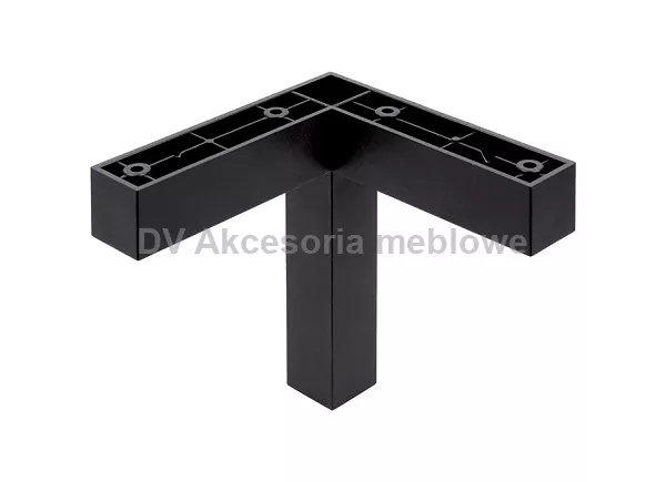 NÓŻKA FP009, 120Rmm, czarna matowa 115*115 