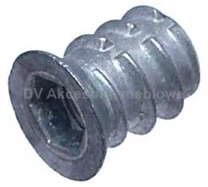 NÓŻKA M6 Mufa wkręcana z kołnierzem BU01 M6x13 mm