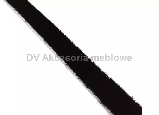 SZCZOTKA WSUWANA DO SZAF 14*4 MM CZARNA SZEROKA